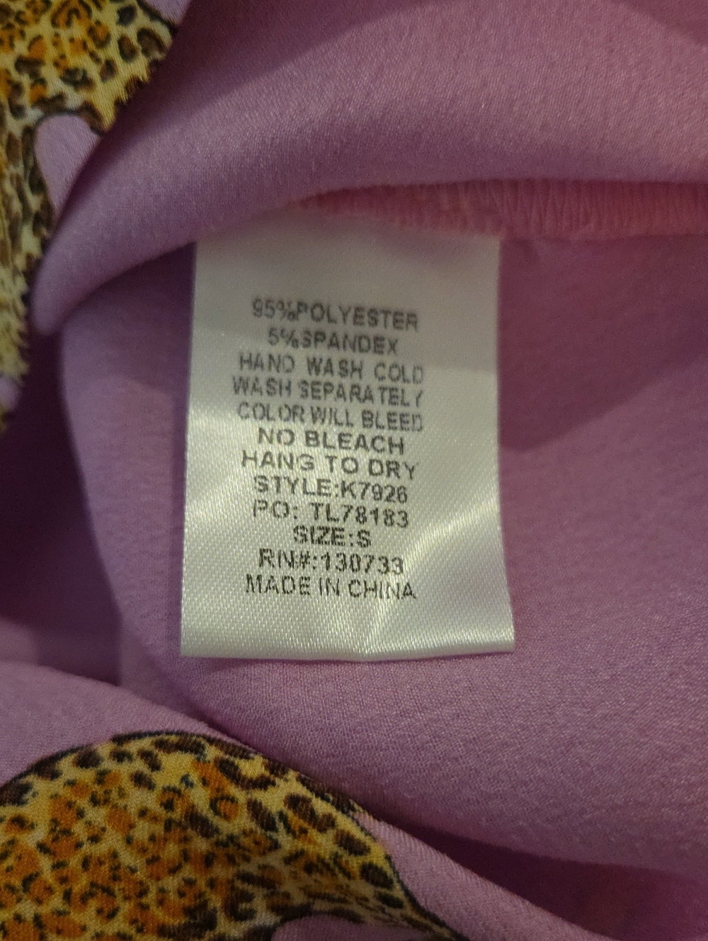 Umgee Pink Leopard Print Ruffle Sleeve Top - Picture 6 of 7
